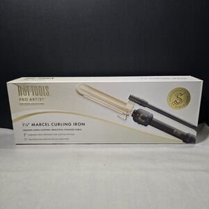 Hot Tools Pro Artist 24K Gold Collection 1.25 Marcel Curling Iron NIB